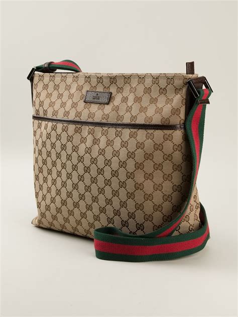 crossbody gucci sling bag women|Gucci crossbody with striped strap.